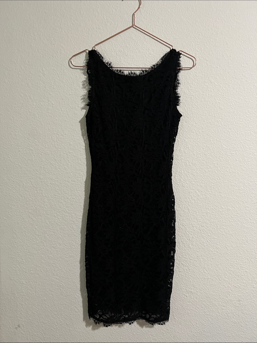 Sleeveless Black Lace Midi Dress